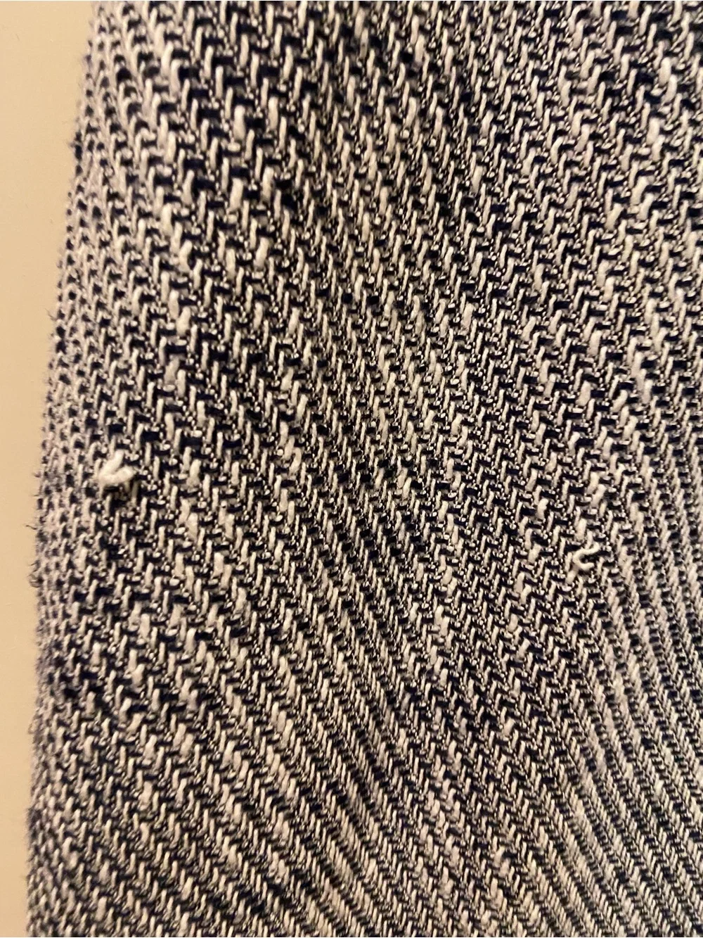 Karl Lagerfeld Navy & White Tweed Shift Dress sz 4 - Picture 9 of 10